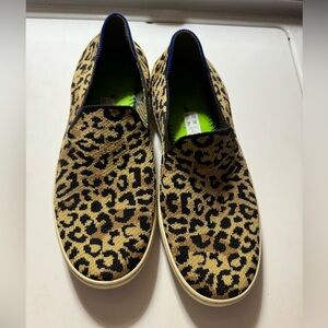 Rothy’s slip on sneakers leopard print 8.5